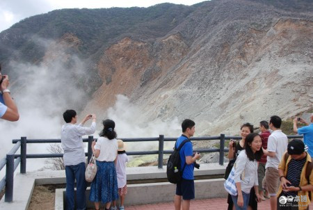 神奈川县 箱根山 大涌谷 黑鸡蛋 山梨县